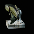 Bass-trophy-12.png Largemouth Bass / Micropterus salmoides fish in motion trophy statue detailed texture for 3d printing