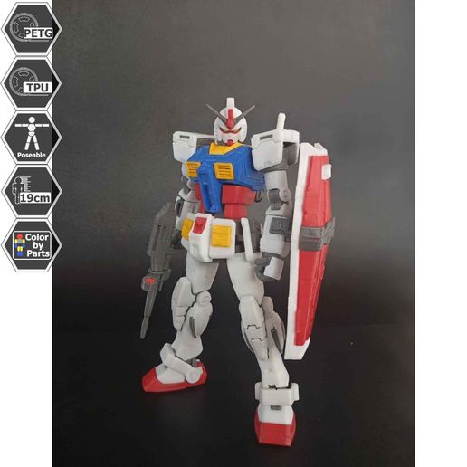 Full 3D Printed RX-78 version 2 with TPU Joint