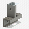 2022-06-17-11_51_42-Autodesk-Fusion-360-Personnelle-Non-destinée-à-un-usage-commercial.png Fixing bracket for wooden cleats 20 - 21 mm