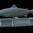 Salmon-statue-22.png Atlantic salmon / salmo salar / losos obecný fish statue detailed texture for 3d printing