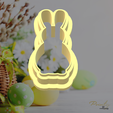 8.png Easter Rabbit 3 POLYMER clay CUTTER | stl Digital file | 3 sizes | sharp cutter | Cookie cutter STL file |easter cutter | bunny head cutter