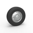 1.jpg 3D file Diecast 10 Triangular Hole Front wheel of semi truck Version 3 Scale 1:25・3D printing template to download