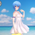 Rei_Summer_Close_0.png Asuka and Rei Summer Dress - Evangelion Anime Figurine STL for 3D Printing