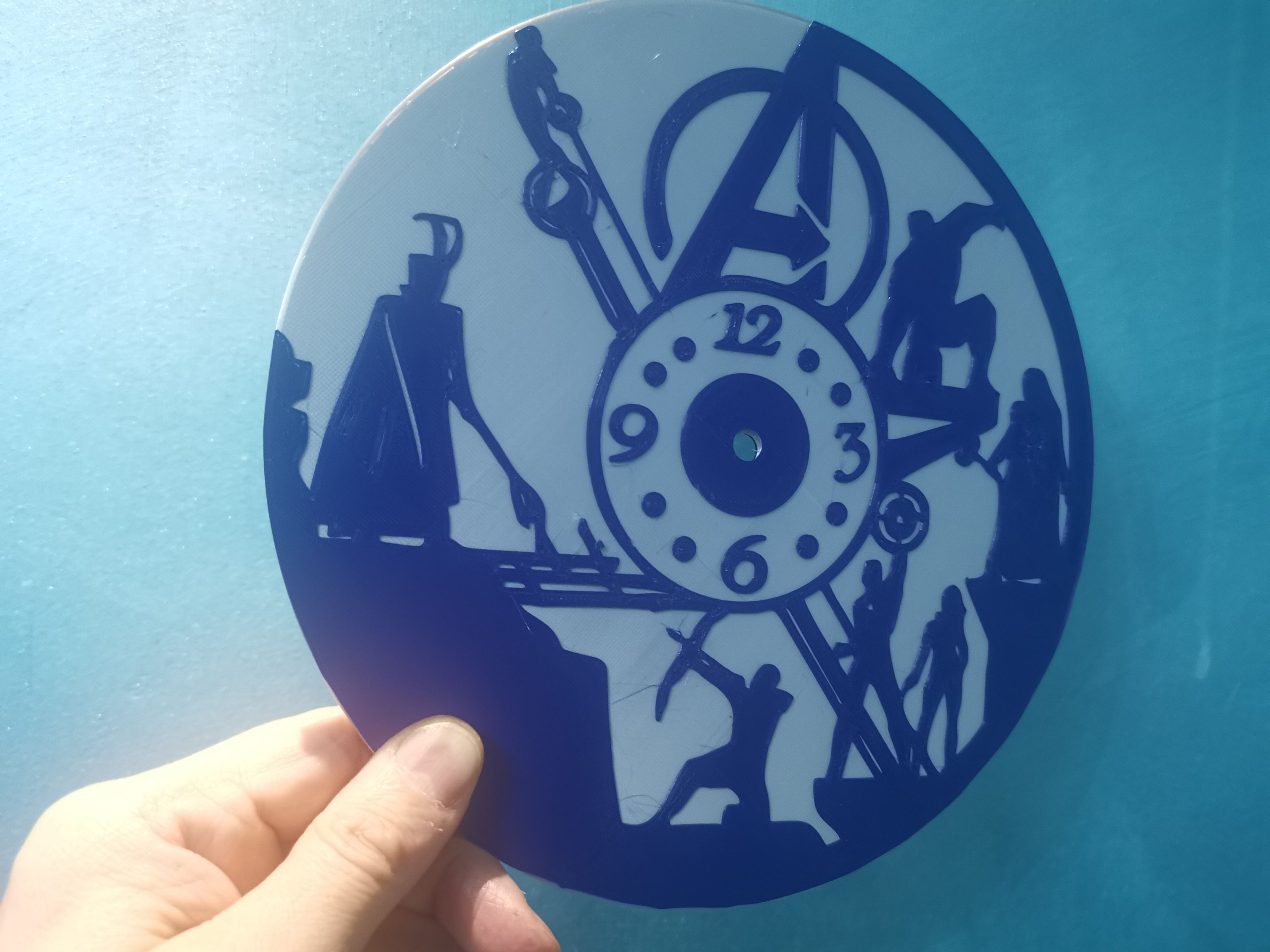 Marvel Clock Dxf STL file Avengers Clock 1・Model to download and 3D print・Cults