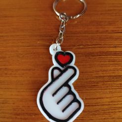 Corazón-Coreano.jpg Korean Heart Keychain
