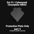 TemplateMK02part4B.jpg PROTECTIVE PLATE - PART 4 OF CHESTPLATEMK02 FACEPLATE