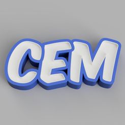 LED_-_CEM_2023-Feb-22_02-50-29AM-000_CustomizedView13245671189.jpg Archivo 3D NAMELED CEM - LÁMPARA LED CON NOMBRE・Idea de impresión 3D para descargar