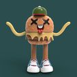 untitled.112.jpg burger cute 3d model for 3d printing