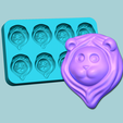 l.png Jelly Candy Molding Lion - Gummy Mould