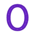 O.stl Elegant Chiseled Font Alphabet and Numbers (40 3d models)