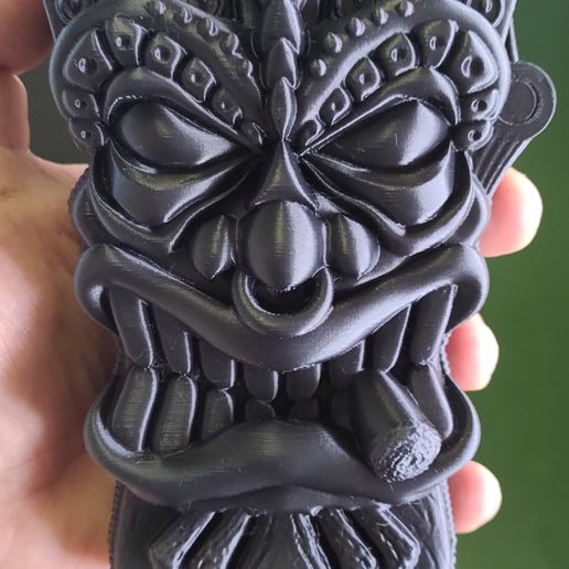 🚬 Tiki mask cigarette case・ STL File for ・Cults
