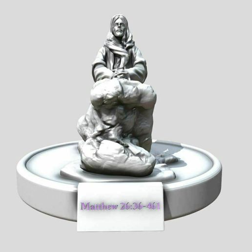 10.jpg STL-Datei Jesus betet in Gethsemane - 3DPrinting kostenlos・Design für 3D-Drucker zum herunterladen, ronnie_yonk