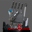 1.png GUTS HAND WITH PUCK BERSERK PS4 PS5 CONTROLLER HOLDER FANTASY CHARACTER 3d print