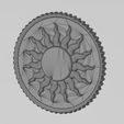 wf0.jpg Sun relif coin 3D print model