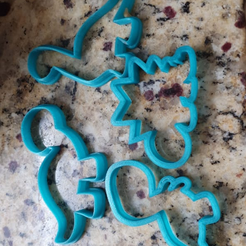 1.PNG 6 Dino's Cookie cutter- 6 Dinosaur Cutters