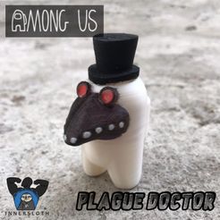 PLAGUE01.jpg STL file AMONG US - PLAGUE DOCTOR (HALF BODY NEW GENERATION)・Model to download and 3D print, Ozvald3D