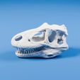 theropod-dinosaur-skull-fossil-replica-3d-print-1-front.jpg Theropod Dinosaur Skull Fossil Replica — 3D Printable Cute Decor | Desk Display | Animal Lover Gift
