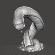 purpleworm1.jpg MINHOCA GIGANTE DE DUNA MODELO EM MINIATURA PARA JOGOS DE FANTASIA RPG DND