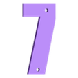 Chiffre 7.stl Chiffre Mural + V I P