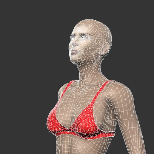 12.jpg file Beautiful Woman -Rigged 3d character・3D print design to download, igorkol1994