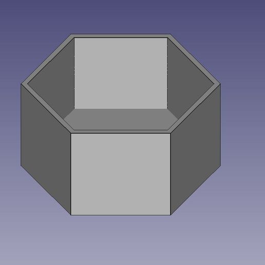 hexagon cup candle candy jewelry small storage 3D model