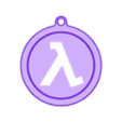 Half-life-Keychain.stl Half Life Logo keychain