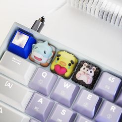 cute_animals_04.jpg Cute Animals Vol I Keycaps - Mechanical Keyboard