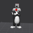 s1.png Sylvester the Cat Colored 3mf