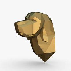 im_01.jpg STL file Golden retriever head・3D printer model to download