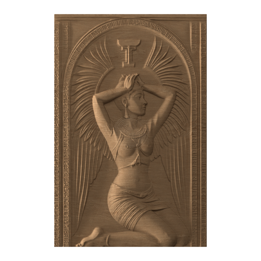 Egyptian Winged Goddess Isis – 3D STL Model - 3D model önizlemesi