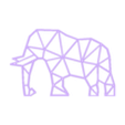 geometric-elephant.STL Geometric Elephant