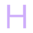 H.stl Alphabet Toy Shape Sorter
