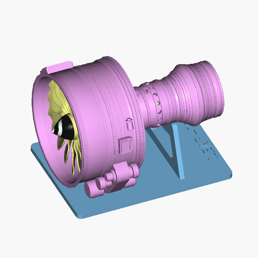 🤏 CFM LEAP-1A Jet Engine STL (Small Scale) | Airbus A320neo Turbofan ...