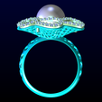 Nhan-luoi-N6682-03.png Mesh flower ring -Womens pearl ring - Pearl ring - N6682
