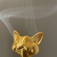 IMG_6893.jpg STL file CUTE CAT ZEN INCENSE BURNER・3D printable model to download