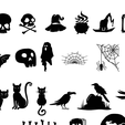 assembly8.png HALLOWEEN Art Wall - Set of 252 models
