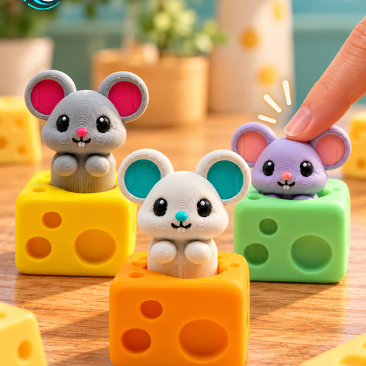 Sweet Mouse Cheese Clicker | Cute Fidget Clicker