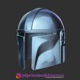 The Mandalorian Helmet_03.jpg The Mandalorian Helmet - Star Wars - 3D Printing Model