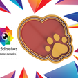 corazonpatita4.png HEART AND PAWS PET LOVERS COOKIE CUTTER
