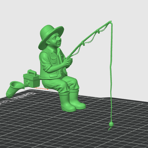 🐠 Aquarium Topper Installation: Fisherman・ STL File for 3D printing・Cults