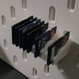 IKEA Skadis SD and MicroSD Holder - Home - PLA - 3D printed product - фото 5