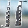 2.jpg Ruined corner building with brick base and columns (13) - Modern WW2 WW1 World War Diaroma Wargaming RPG Mini Hobby