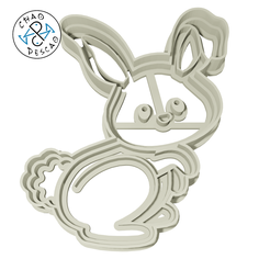 Conejo-Pascua-7.5cm_1pc_CP.png STL file Easter Bunny - Cookie Cutter - Fondant -Polymer Clay・3D printer model to download