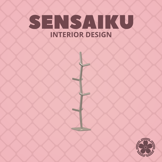 Miniature Replica 1:12 Shin Azumi 01. NARA Coat Stand for Miniature Dollhouse - 3D Print Instant Download - Miniature Furniture Designer Series