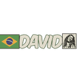 David.png Nome próprio LED PARA MONTAGEM David