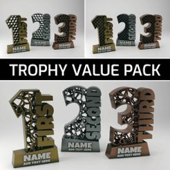 Value-Pack.jpg 3D file Trophy - customizable award - VALUE PACK・Design to download and 3D print