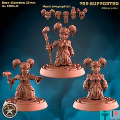 231110-12-Gnome_Fem_PACK.jpg Gnome Mage Femme Trois Modèles
