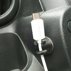20180629_073651.jpg Free STL file Simple cable holder・3D printer model to download