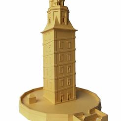 Torre_hercules_1.jpg Free STL file Torre de Hércules・3D printable design to download