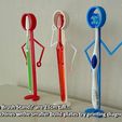 diagonal_display_large.jpg 'Tooth Brush Standz' ... Fun free standing tooth brush holders!